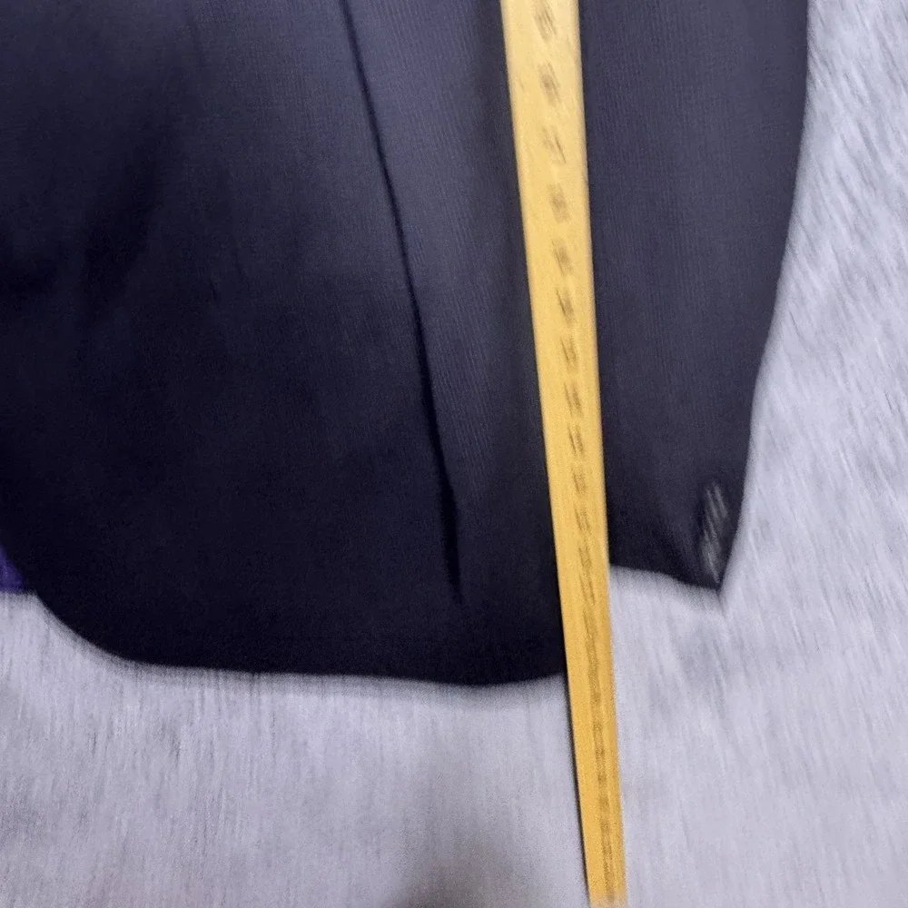 Jack Victor Sport Coat Men 52L Reflex Stretch Wool Lennox CT Micro Check Blazer